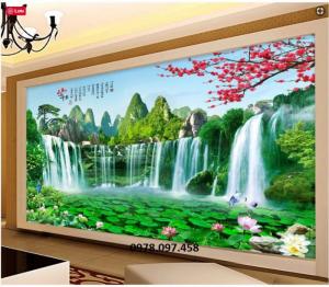Tranh phong cảnh - tranh gạch 3d