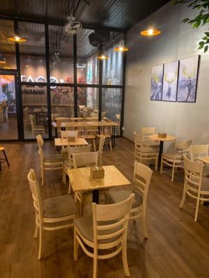 Bộ bàn ghế gõ cafe cabin