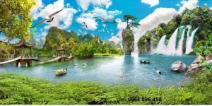 Mẫu tranh 3d sông nước - CV67