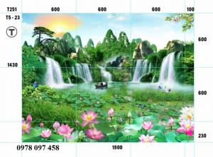 Tranh gạch phong cảnh trang trí phòng