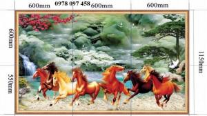Tranh gạch hoa sen