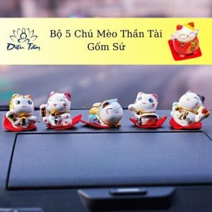 Bộ Mèo Thần Tài May Mắn