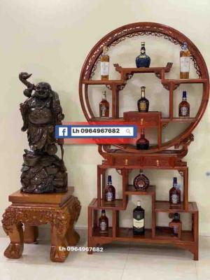 Tủ bình phong gỗ hương bày đồ tứ diện sang trọng đẹp mắt