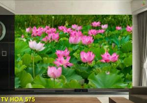 Tranh gạch 3d - tranh vườn hoa