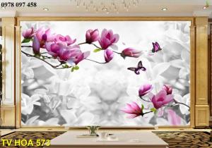 Tranh gạch 3d - tranh vườn hoa