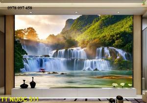 Tranh gạch - tranh thác nước 3D