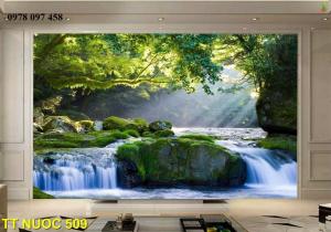 Tranh gạch - tranh thác nước 3D