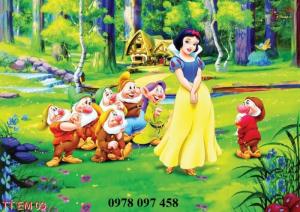 Tranh gạch hoạt hình - tranh gạch 3D