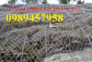 Rọ thép chống sạt lở 2x1x1, 1,5x1x1, 1x1x1- Rọ thép bọc nhựa