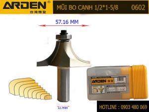Mũi Router bo cạnh Arden 1/2*1-5/8 Mã 0602 Cốt 12.7mm