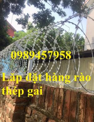 Dây thép gai vòng tròn, Dây gai dao, dây thép gai nhọn hàng Công ty