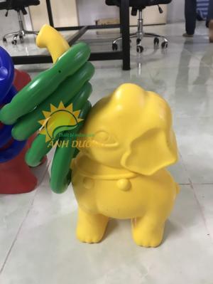 Đồ chơi vận động thú ném vòng con voi cho bé mầm non