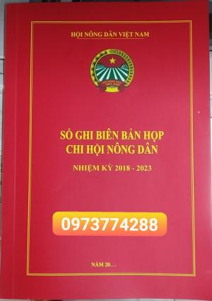 Bán sổ ghi biên bản họp chi hội nông dân