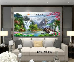 Tranh gạch phong cảnh ốp tường