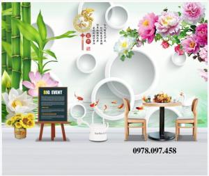 Tranh đẹp phòn khách - tranh gạch 3D