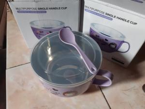 Tô inox có quai cầm cho bé