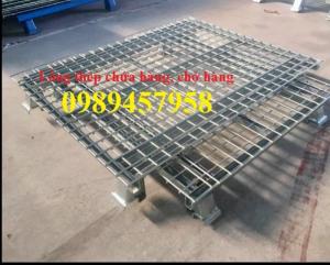 Sản xuất lồng thép để hàng, xe đẩy siêu thị, Lồng thép chứa hàng
