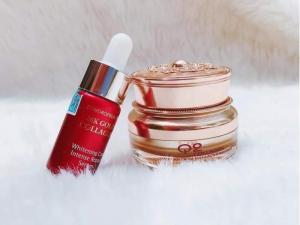 Q2 COLLAGEN VÀNG + SERUM 24k BỘ ĐÔI DƯỠNG BAN NGÀY CHO DA TRẮNG MỊN CHỐNG NẮNG DƯỠNG ẨM CẢ NGÀY DÀI.