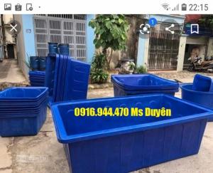 Thùng chữ nhật 1000 lít, thùng nuôi cá 1000 lít