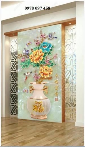 Tranh gạch hoa 3D - tranh gạch