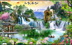 Tranh gạch - tranh phong cảnh núi non