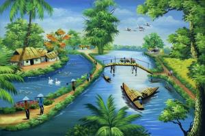 Tranh gạch men