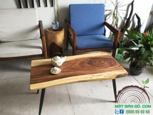 Bàn Sofa Gỗ Nguyên Tấm 45cm X 94cm