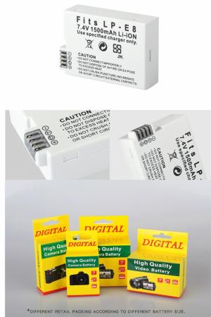 Pin máy ảnh LP-E8 camera battery for 700D600D 650D550D