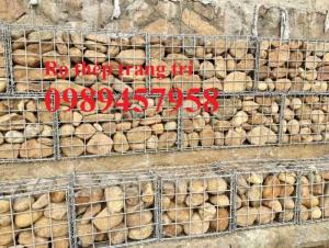 Sản xuất lưới thép rọ đá mạ kẽm nhúng nóng 2x1x1, 2x1x0,5, Rọ thép trang trí