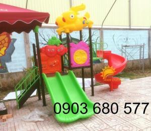 Cầu trượt liên hoàn trẻ em cho trường mầm non, công viên, nhà hàng, TTTM