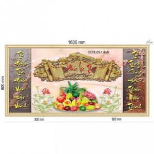 Tranh gạch 3D - tranh phòng thờ Quảng Nam