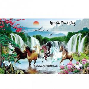 Tranh gạch - tranh mã đáo truy phong