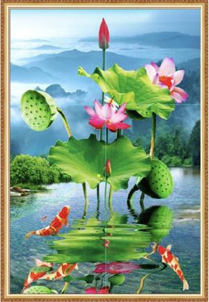 Tranh khổ dọc- tranh gạch