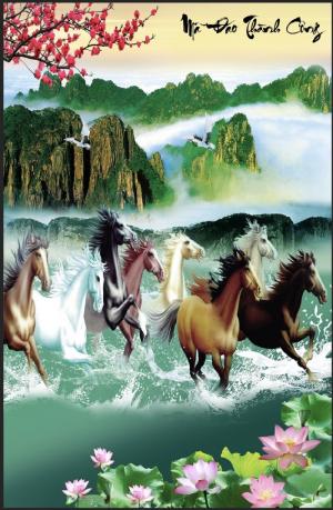 Tranh khổ dọc- tranh gạch