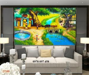 Gạch tranh trang trí phòng - tranh gạch men