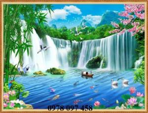 Tranh gạch phòng khách sang trọng Hà Nội