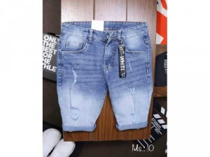 Quần short jeans nam cao cấp rách wax1