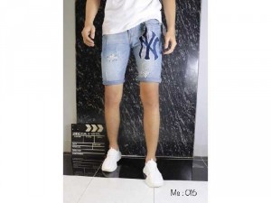 Quần short jeans nam cao cấp rách YN
