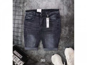 Quần short jeans nam cao cấp rách wax 3