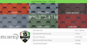 Ngói bitum phủ đá - CANA Tổ Ong - số 1 Hàn Quốc