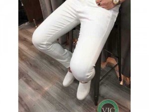 Quần jeans dài nam cao cấp rách wax trơn