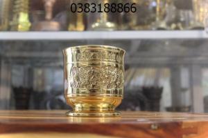 Lư ống thờ cúng bằng đồng phong thủy