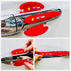 Tấm dán trang trí và chống xước tay nắm xe cờ Việt Nam