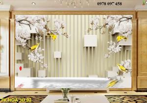 Tranh hoa 3D - tranh gạch