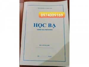 Học bạ trung học phổ thông