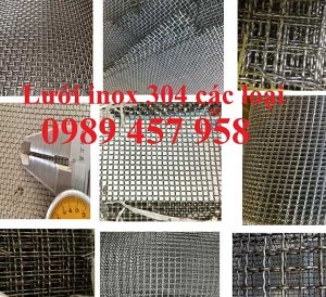 Lưới Inox đan ô 3x3, 5x5, 10x10, 12x12, 20x20, 30x30, 50x50 INOX 304, Inox 201, Inox 316