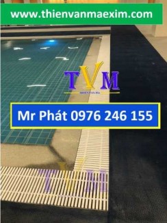 Thanh nhựa mương tràn hồ bơi rộng 20cm