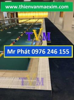 Vĩ nhựa mương tràn hồ bơi rộng 30cm