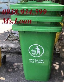 Thùng rác công cộng 120 lít, thùng rác nhựa 120 lít