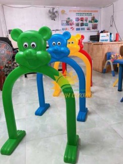 Cung cấp cổng chui vận động hình con vật đáng yêu cho bé mầm non